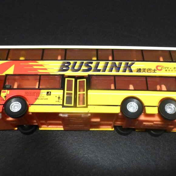 BUSLINK Carven Diecast DOUBLE DECKER CITY BUS Pull Back & Go 1:76 Scale - Picture 2 of 16
